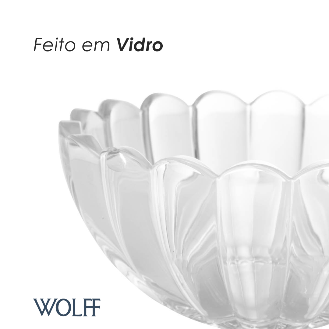 Conjunto 7 Peças Bowl com 6 Taças de Sobremesa Geneva 1,1L/125ml - Wolff