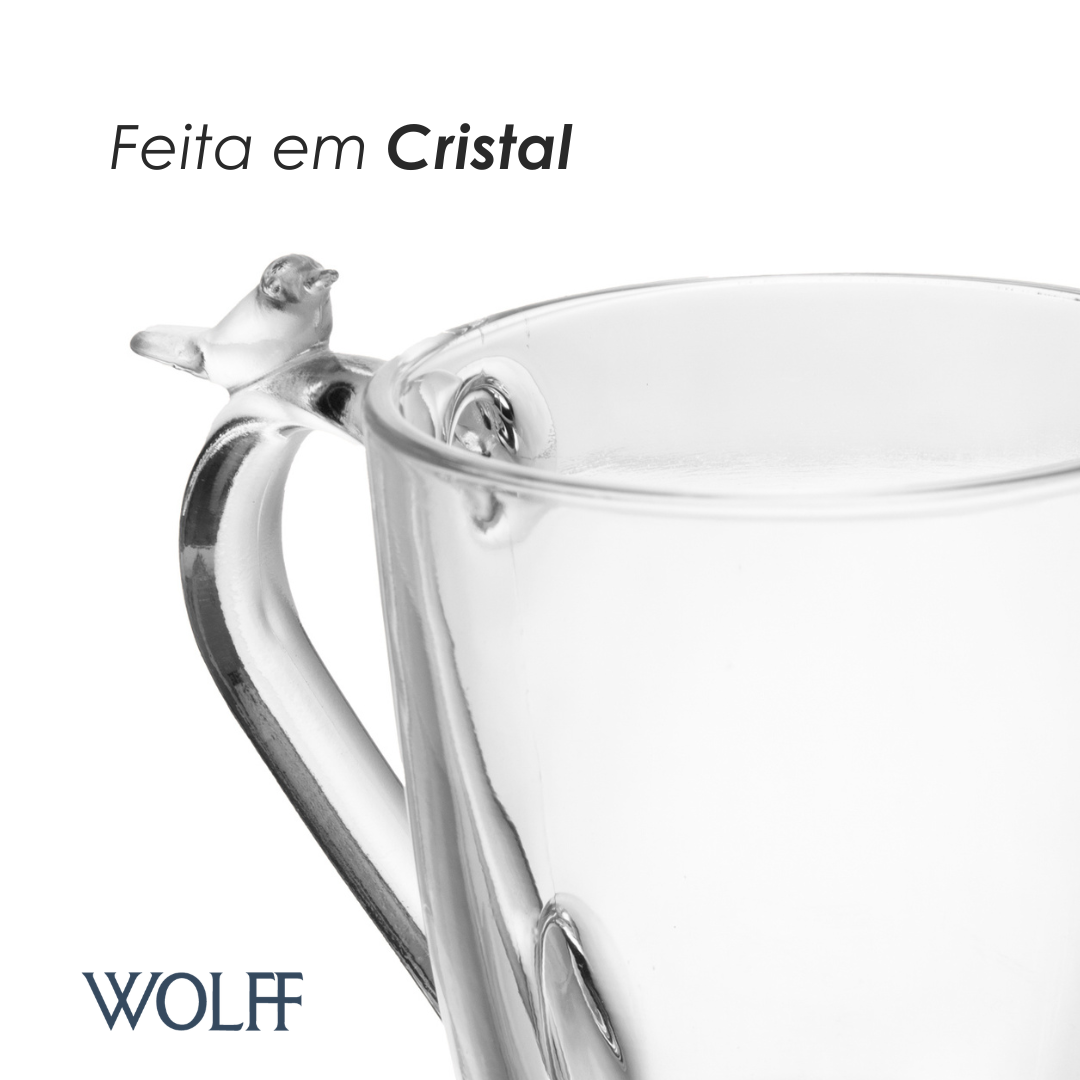 Caneca Bird 300ml Cristal - Wolff