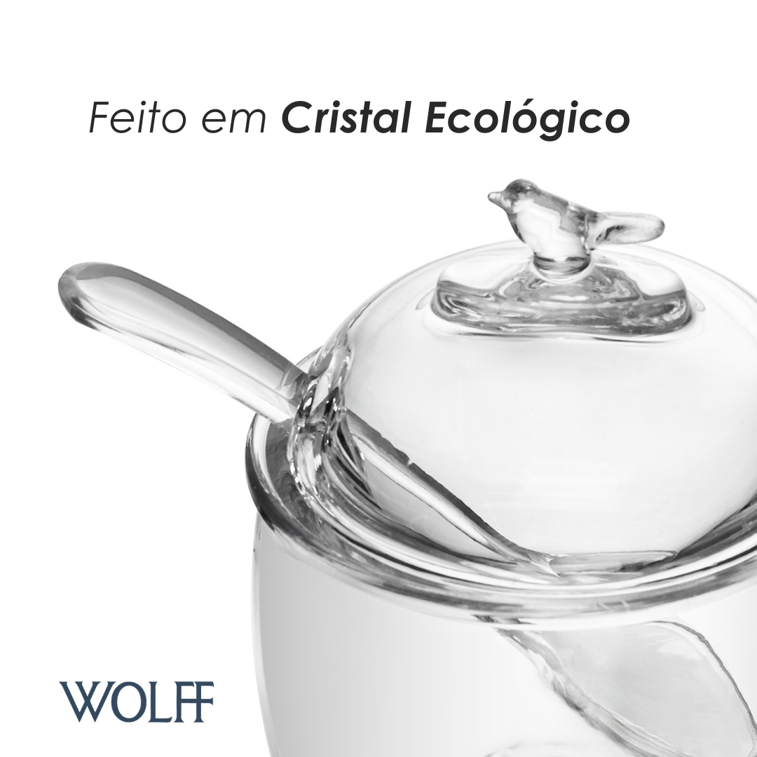 Açucareiro Bird 150ml Cristal Ecológico - Wolff