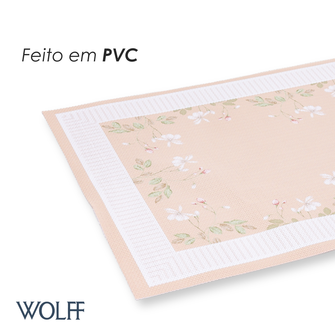 Lugar Americano Carmelita 45cm x 30cm Rosa PVC - Wolff