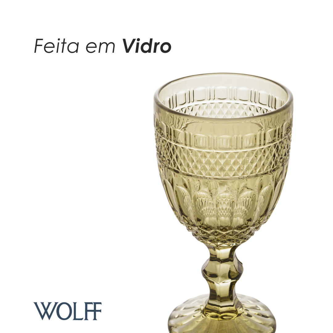 Taça Água Brand 320ml Verde Vidro – Wolff