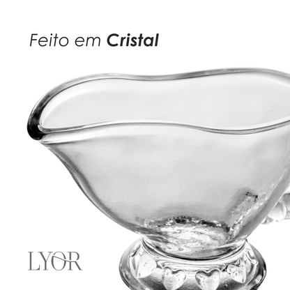 Molheira de Cristal Coração 15,5cm x 6cm x 8cm- Lyor