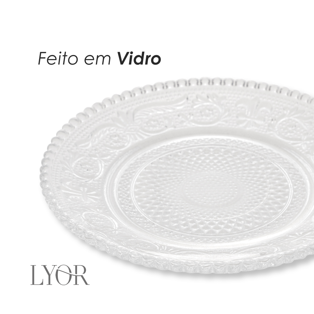 Mini Prato de Vidro Angel 14cm - Lyor