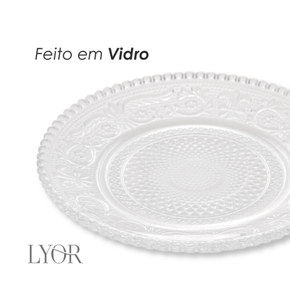 Mini Prato de Vidro Angel 14cm - Lyor