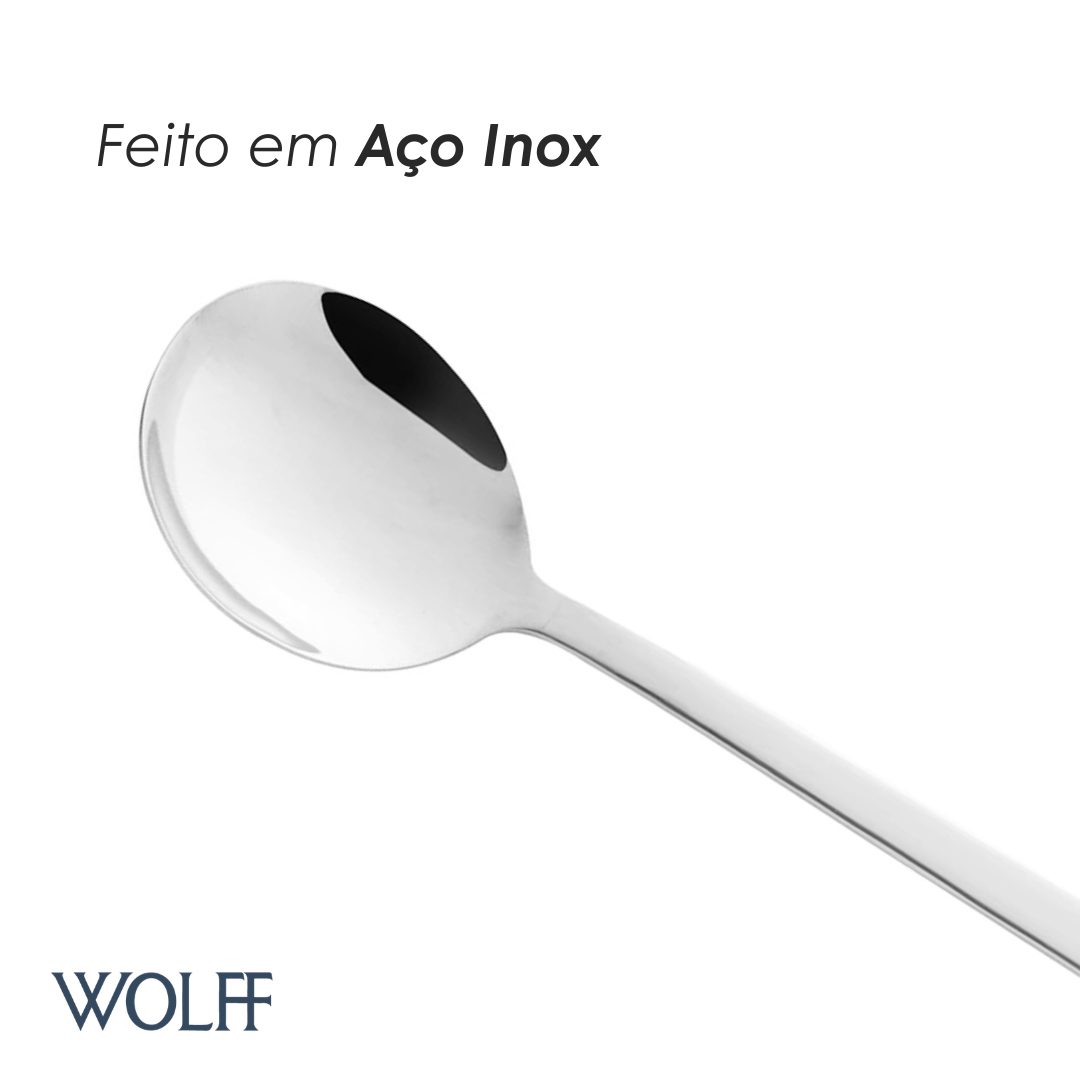 Conjunto 4 Peças para Servir Berna Aço Inox - Wolff
