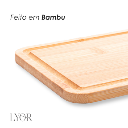 Tábua para Corte de Bambu 15cm x 20cm x 1cm - Lyor