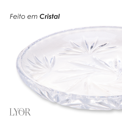 Mini Prato de Cristal Prima 10,5cm x 10,5cm x 1,5cm - Lyor