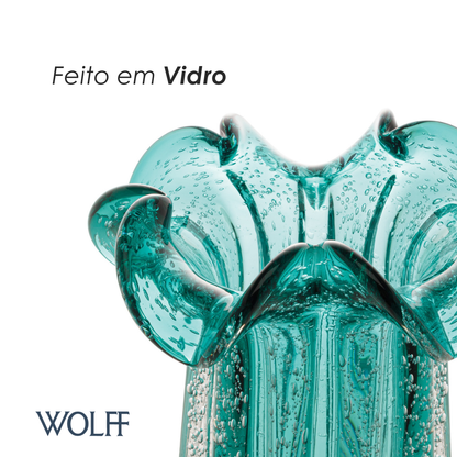 Vaso de Vidro Italy Tiffany 19cm x 24cm - Wolff