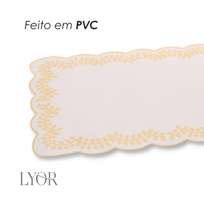 Lugar Americano Sereno 45cm x 30cm Amarelo PVC - Wolff