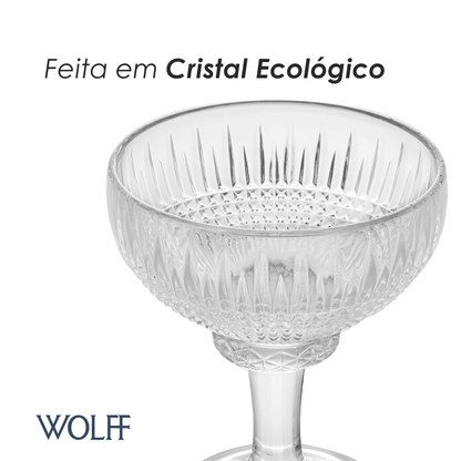 Taça Sobremesa Queen 260ml Cristal Ecológico – Wolff