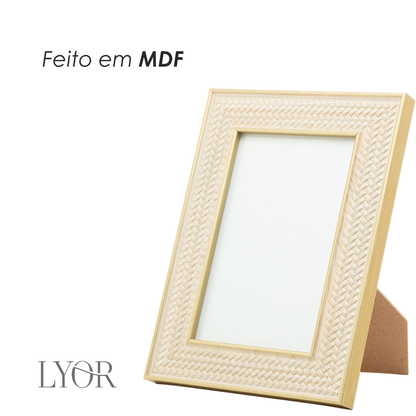 Porta-Retrato de MDF Texturizado 10cm x 15cm Lyor