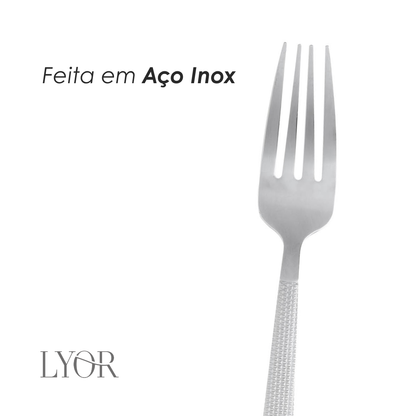 Faqueiro 16 Peças de Aço Inox Santorini - Lyor