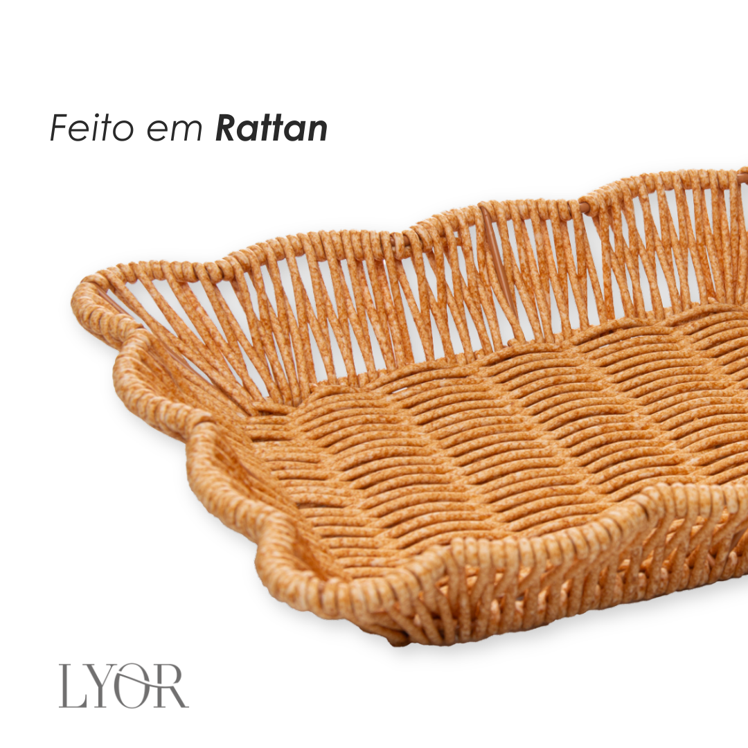 Cesta Botânica 23cm x 17cm x 5cm Rattan - Lyor