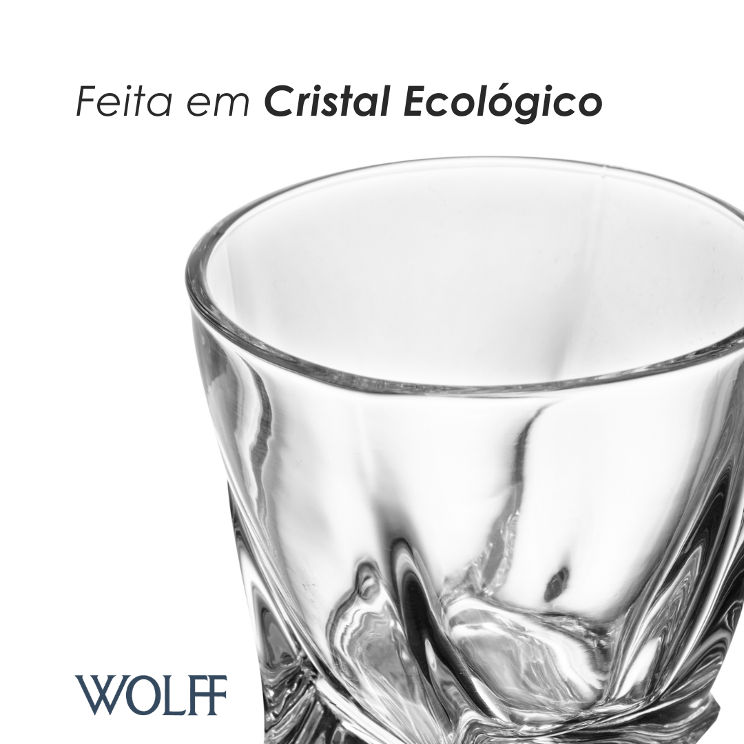Copo para Whisky Tortile 310ml Cristal Ecológico - Wolff