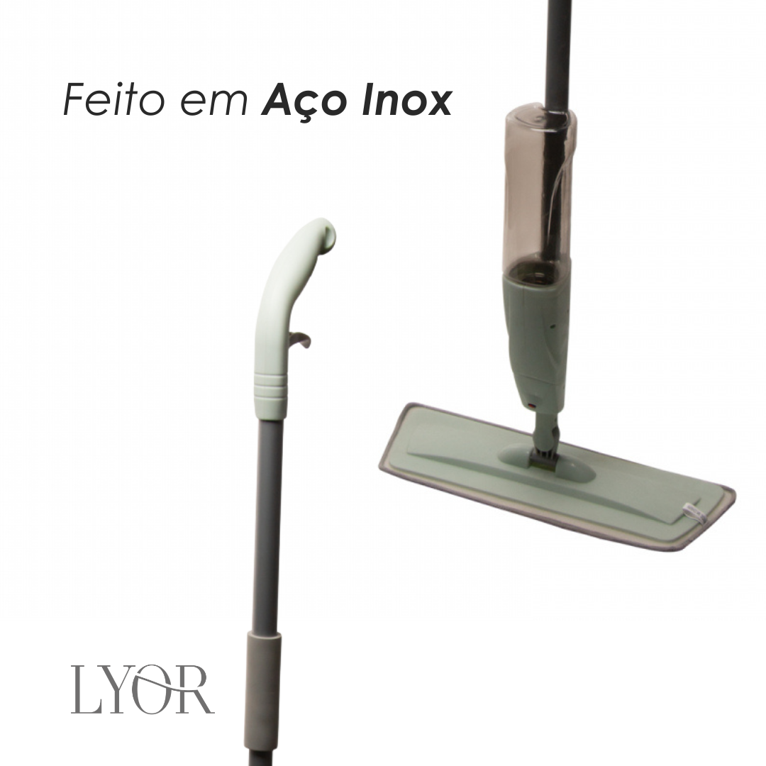 Mop Spray com Cabo Fixo e Reservatório de Água  - Lyor