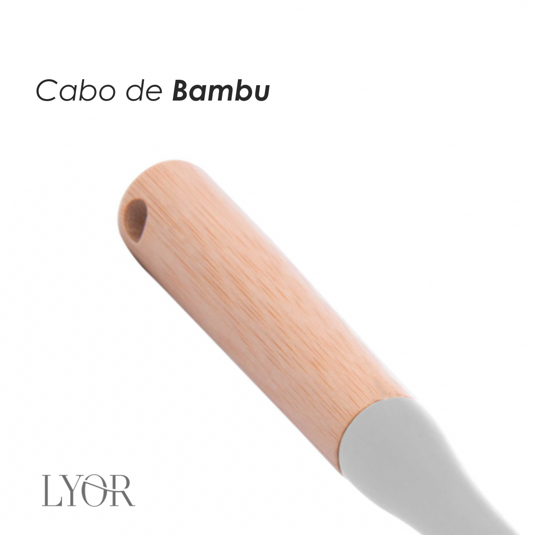 Escova para Limpeza com Cabo de Bambu - Lyor