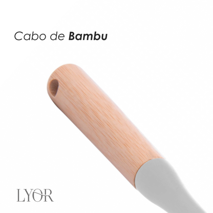 Escova para Limpeza com Cabo de Bambu - Lyor