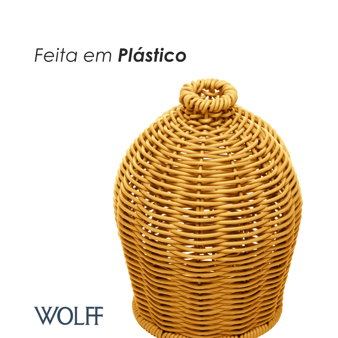 Capa para Difusor Olaria 10cm x 16cm Natural Plástico - Wolff