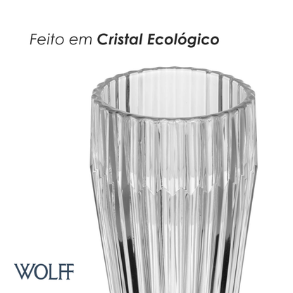 Vaso Império 11cm x 22,5cm Cristal Ecológico - Wolff