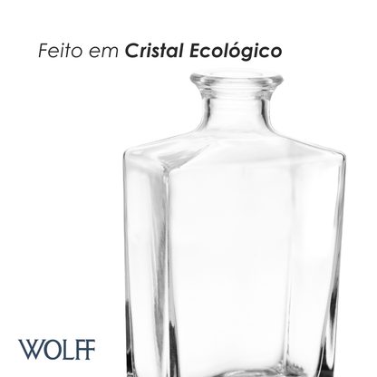 Garrafa para Whisky Las Vegas 850ml Cristal Ecológico - Wolff