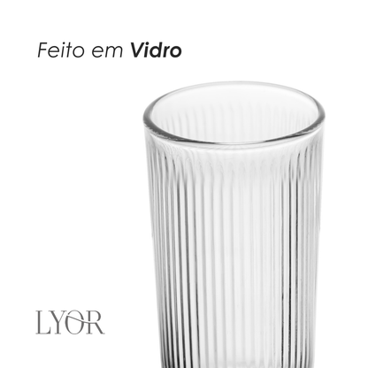 Copo Alto Canelle 233ml Vidro - Lyor