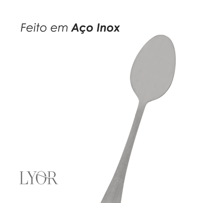 Colher de Chá Positano 12cm Aço Inox - Lyor