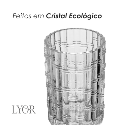 Conjunto 7 Peças Jarra Kona com 6 Copos 1L/280ml Cristal Ecológico - Lyor