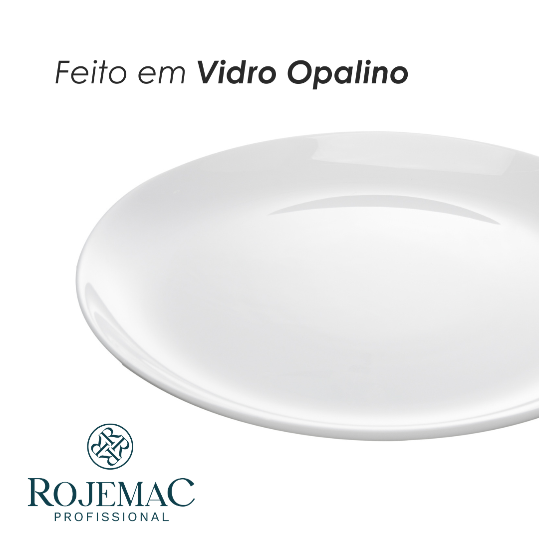 Prato Raso Essenza Branco Opalino - Rojemac Profissional