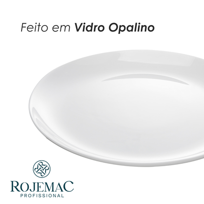 Prato Raso Essenza Branco Opalino - Rojemac Profissional