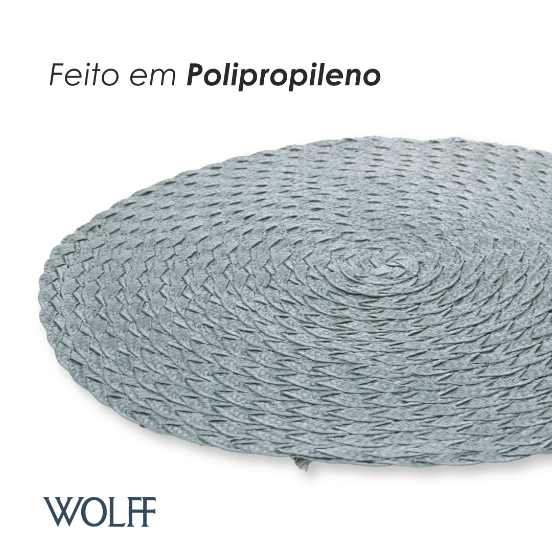 Lugar Americano de Polipropileno Oliva Leaf Verde 38cm - Wolff