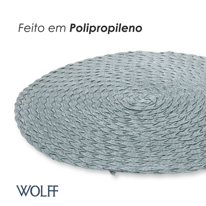 Lugar Americano de Polipropileno Oliva Leaf Verde 38cm - Wolff