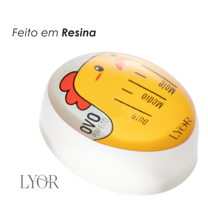 Temporizador para Cozimento de Ovos 5,5cm x 3cm x 4cm - Lyor