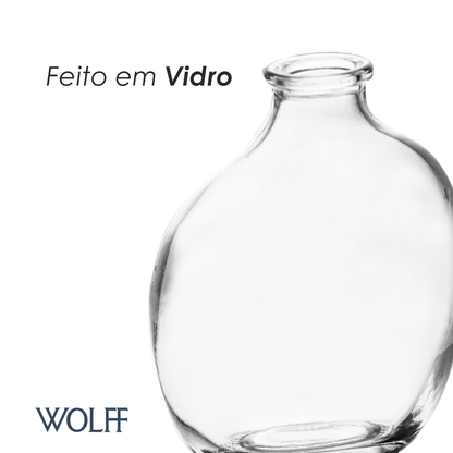 Vaso Organics 9cm x 5,5cm x 11cm Vidro - Wolff