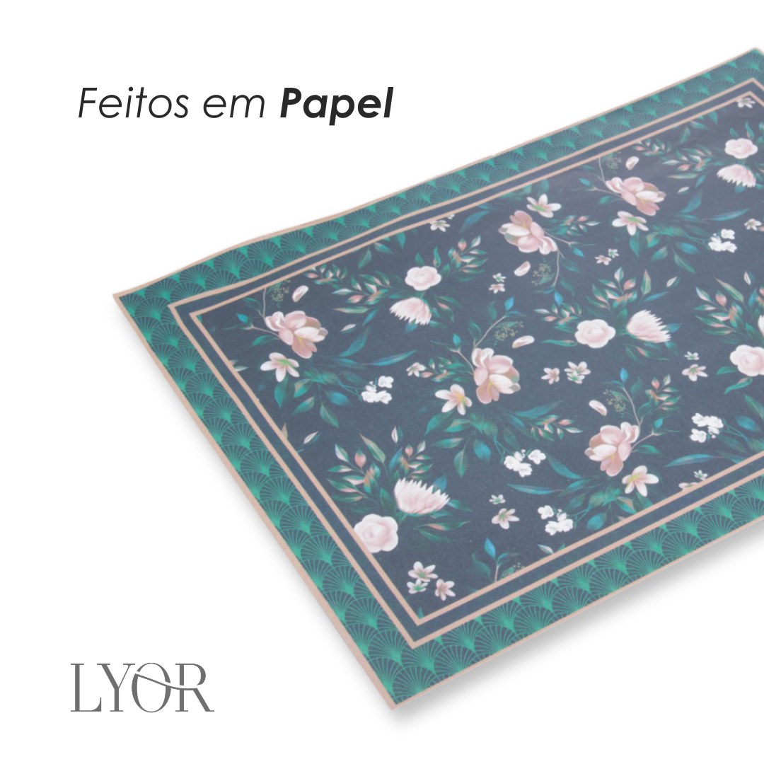 Conjunto 24 Jogos Americanos de Papel Magnolia 40cm x 30cm - Lyor