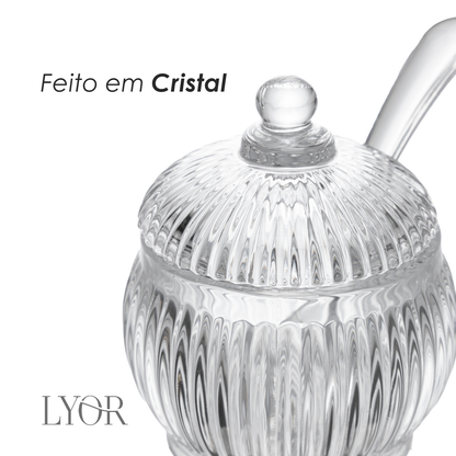 Açucareiro Renaissance 130ml Cristal - Lyor