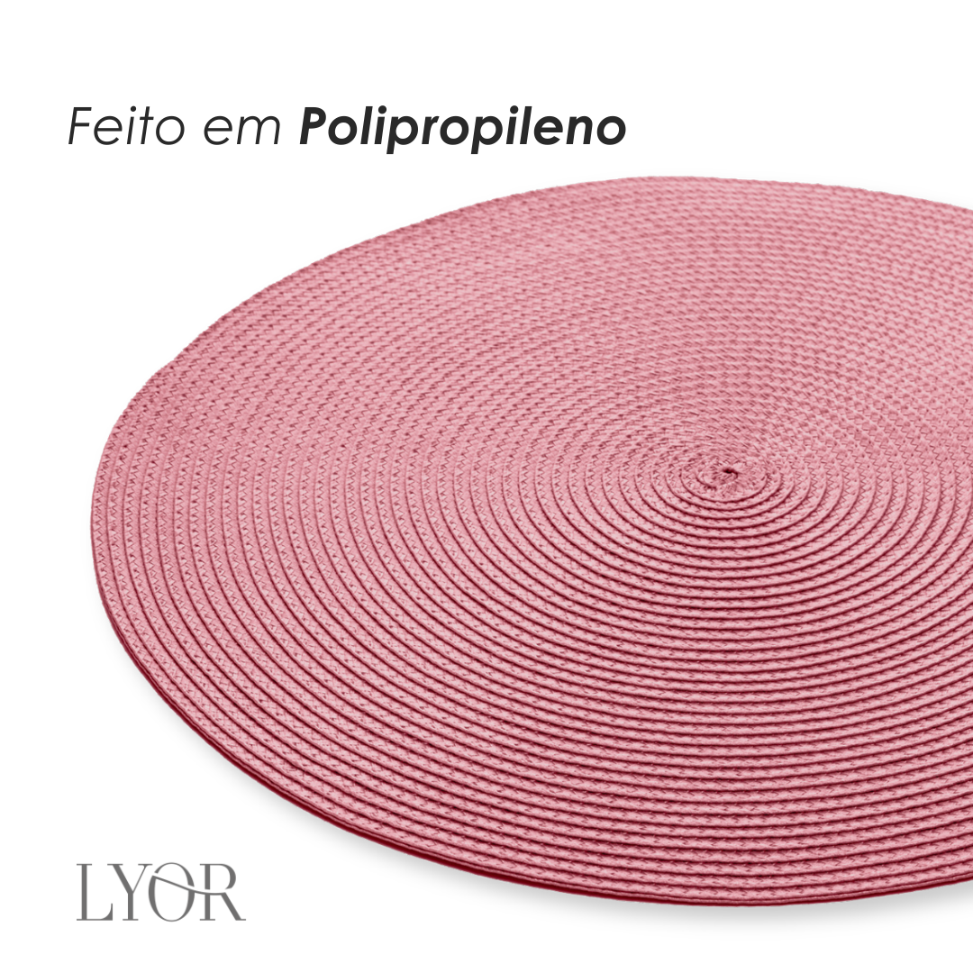 Jogo Americano de Polipropileno Fresno Espiral Orquídea - Lyor