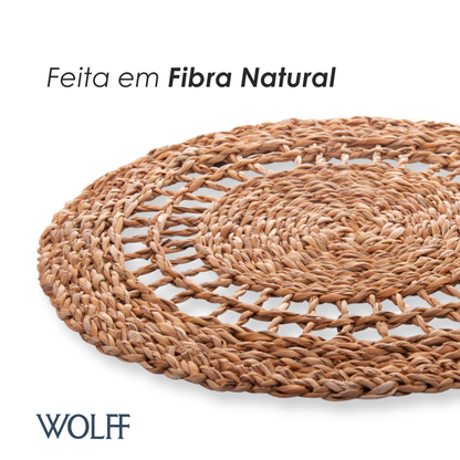 Lugar Americano Trabalhado de Fibra Natural 37cm - Wolff