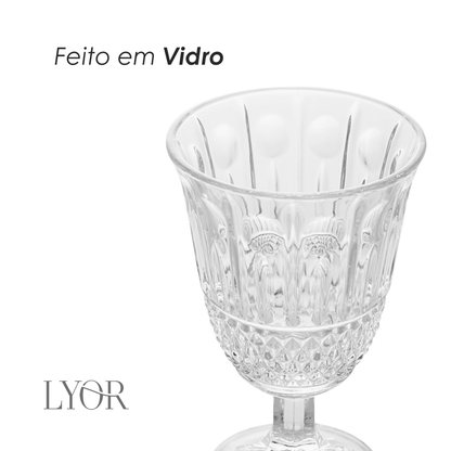Taça de Água Marine 200ml Vidro - Lyor