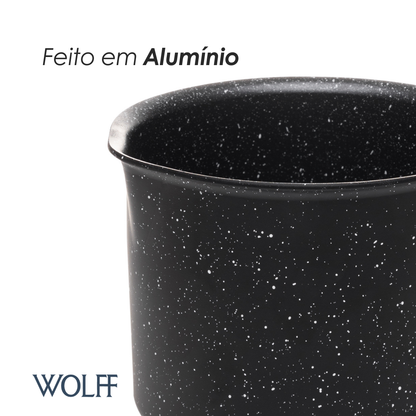 Conjunto 5 Panelas de Indução Granilite com Revestimento Cerâmico - Wolff