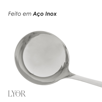 Concha de Aço Inox Positano 33,5cm - Lyor