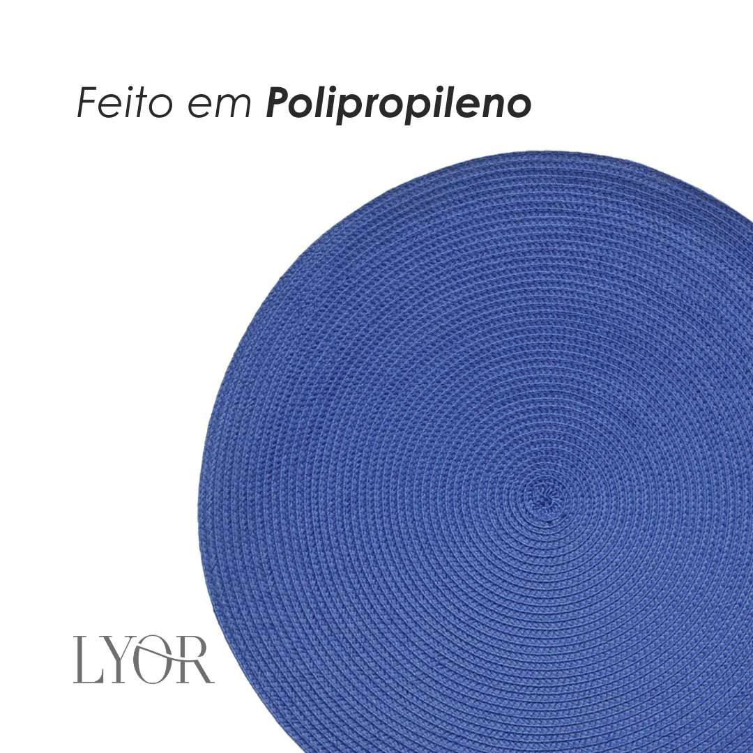 Lugar Americano de Polipropileno Fresno Espiral Azul- Lyor
