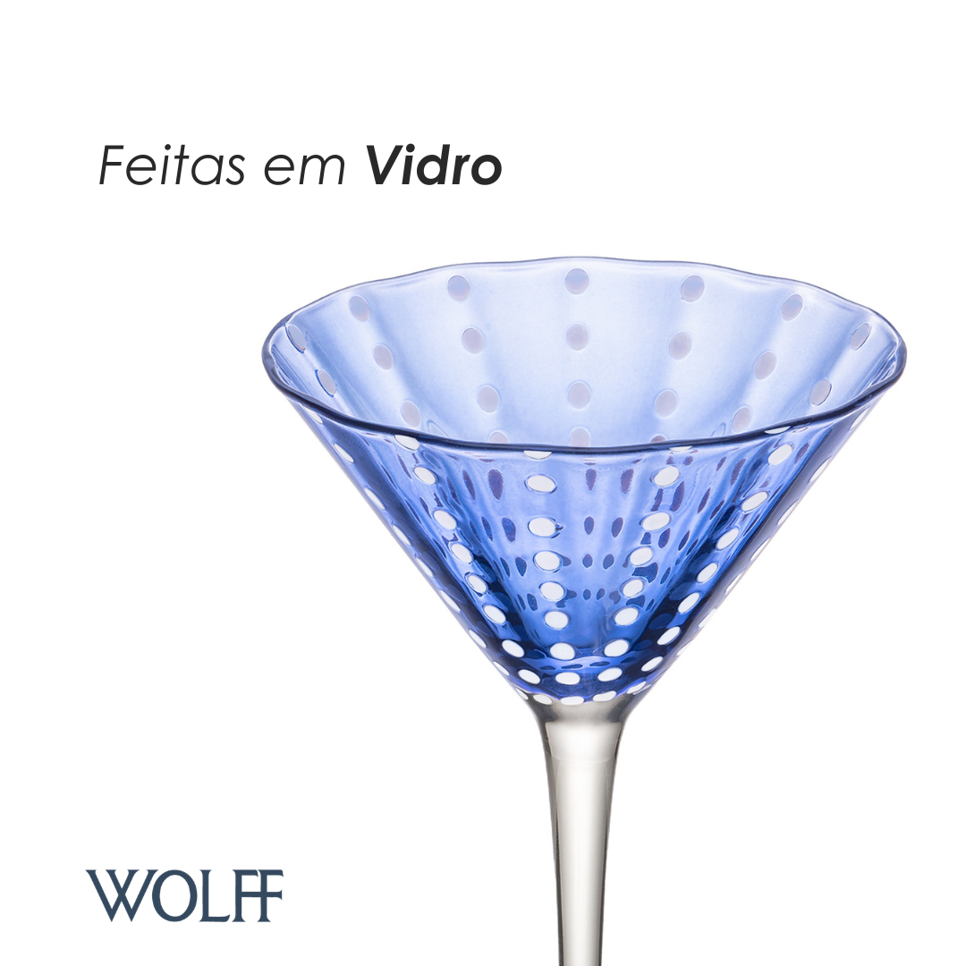 Conjunto 2 Taças Orquídea Azul - Wolff