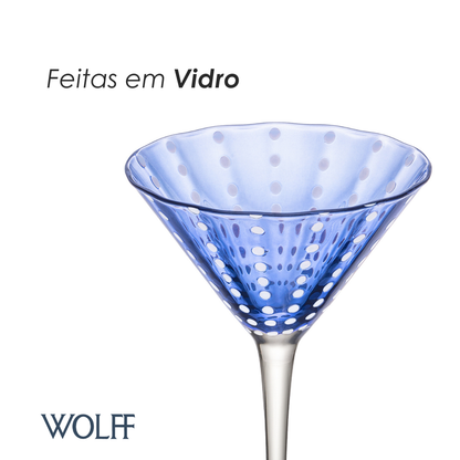 Conjunto 2 Taças Orquídea Azul - Wolff