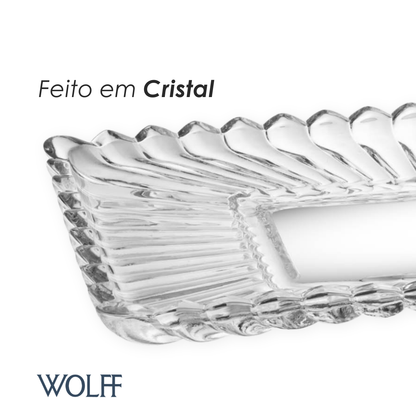 Travessa de Cristal Geneva 30cm x 17cm x 3cm - Wolff