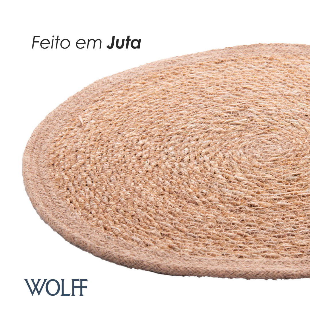 Jogo Americano de Fibra Natural Juta 37cm - Wolff