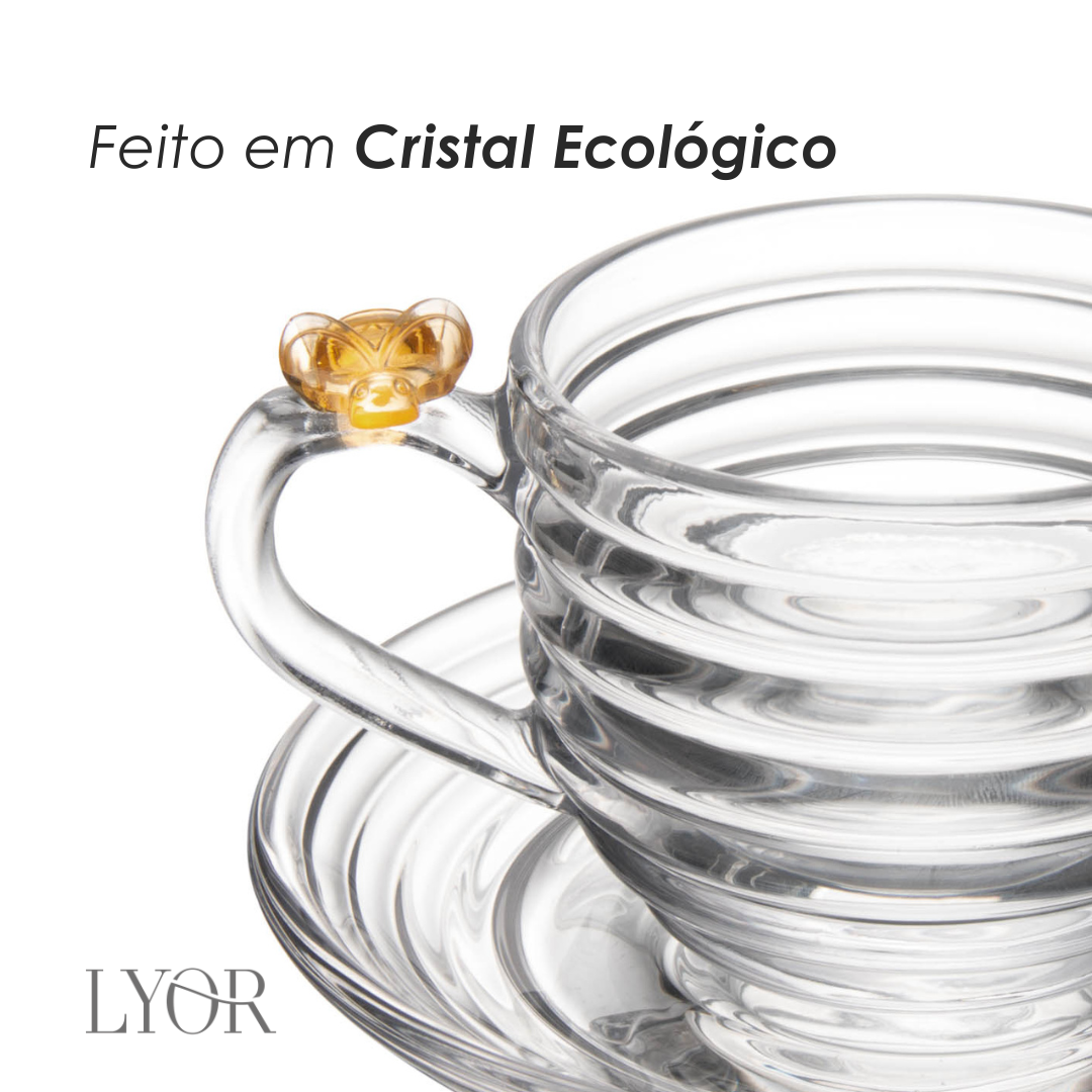 Xícara Chá Little Bee 200ml Cristal Ecológico - Lyor