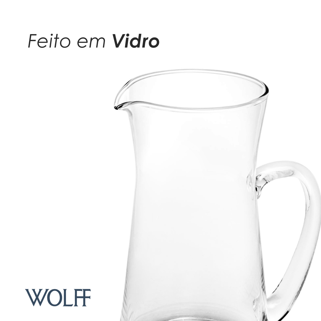 Jarra de Vidro Slim 1,2L – Wolff