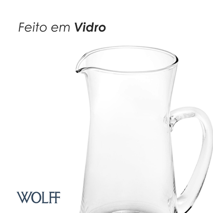 Jarra de Vidro Slim 1,2L – Wolff