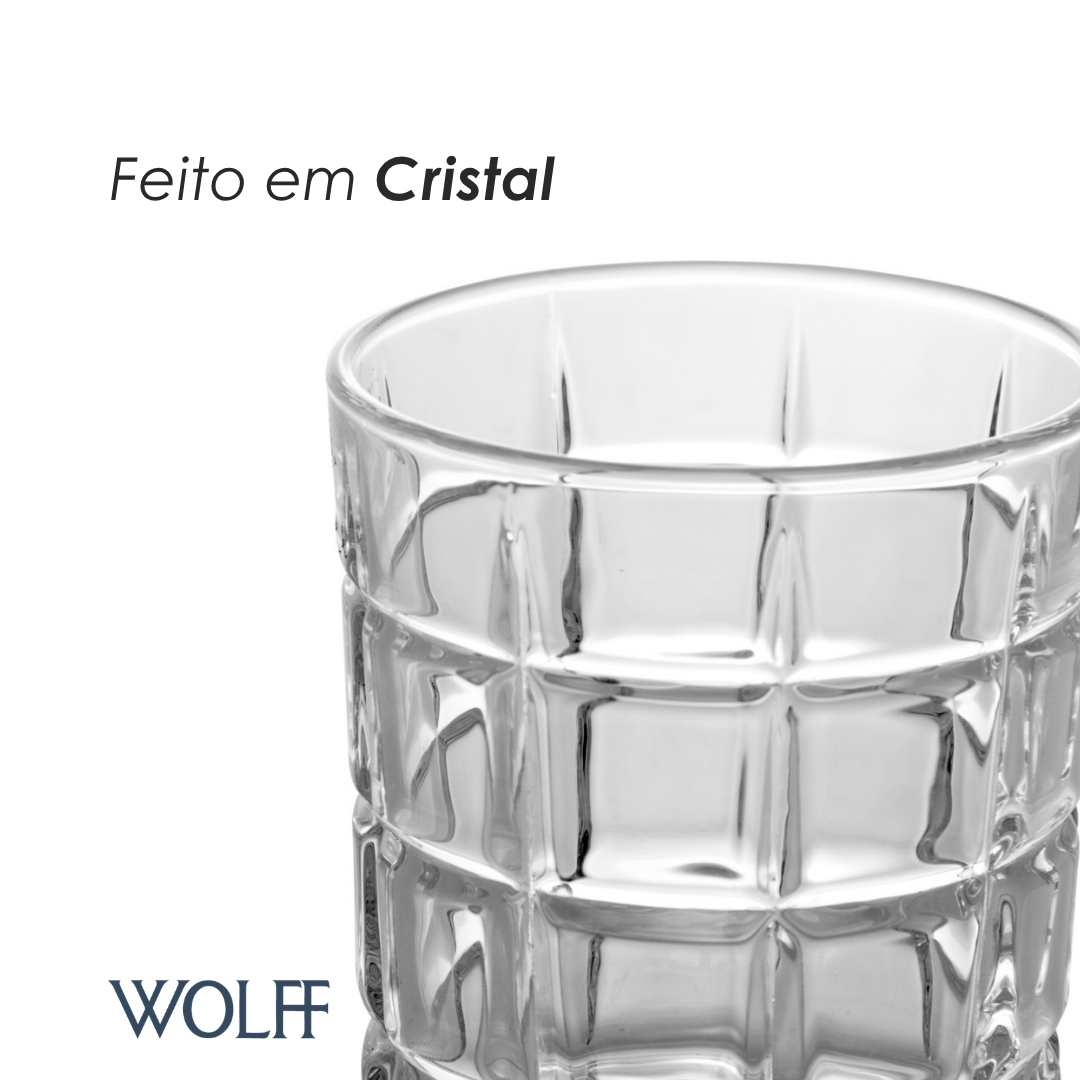 Copo para Whisky de Cristal Brooklyn 320ml - Wolff