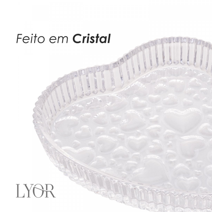 Petisqueira de Cristal Cute Hearts - Lyor